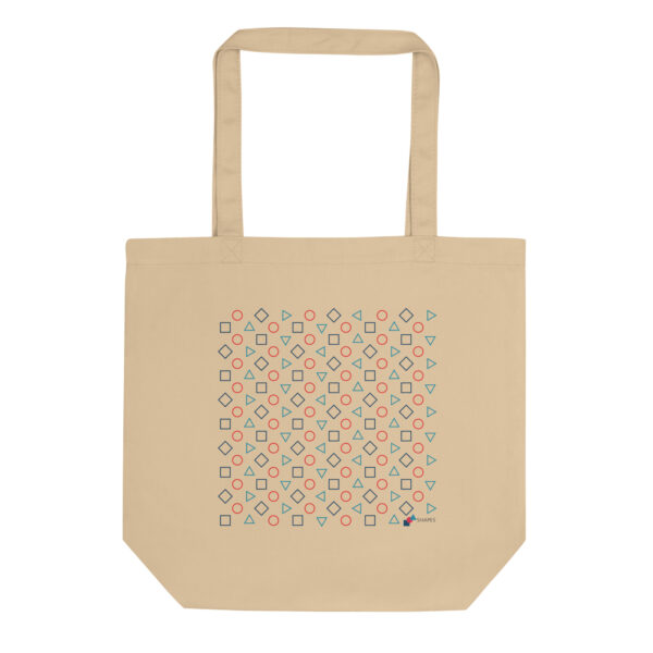 “Outlines Rotating Pattern” Eco Shopper Beige