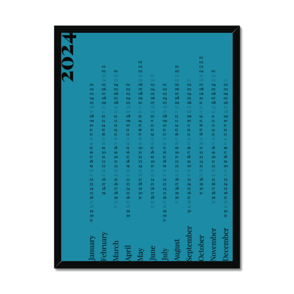 Calendario 2024 Minimal Mediterranean Sea