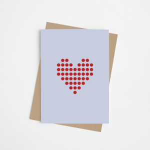 Immagine prodotto principale - cuore con cerchi su sfondo viola