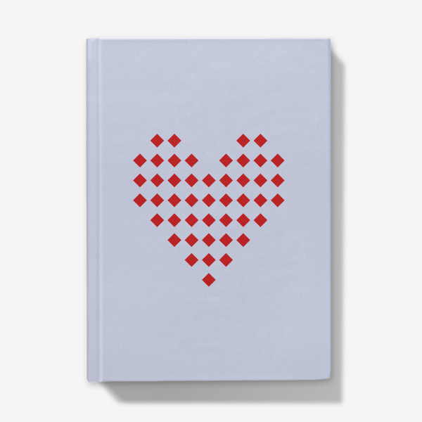 Heart with Squares - Quaderno con copertina rigida